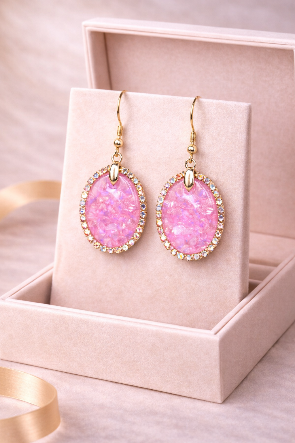 Boucle d’oreille Rosée Précieuse