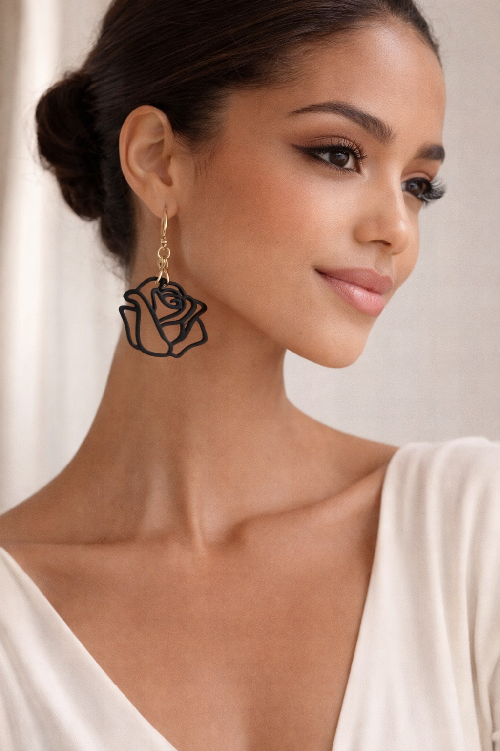 Rose Graphique Noire - Signature (Copie)