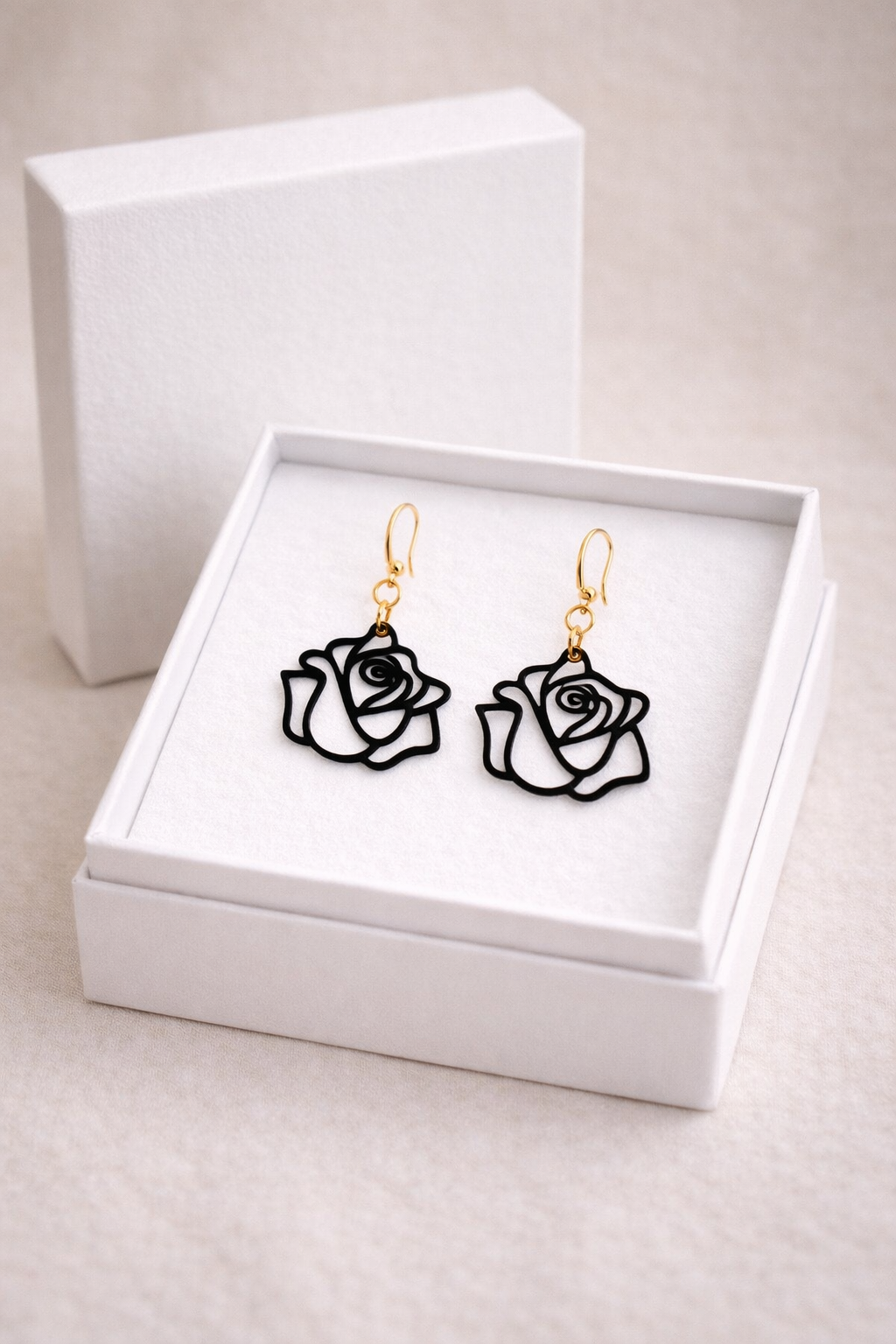 Rose Graphique Noire - Signature (Copie)